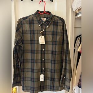 NEW !! Brooks Brothers Plaid Shirt